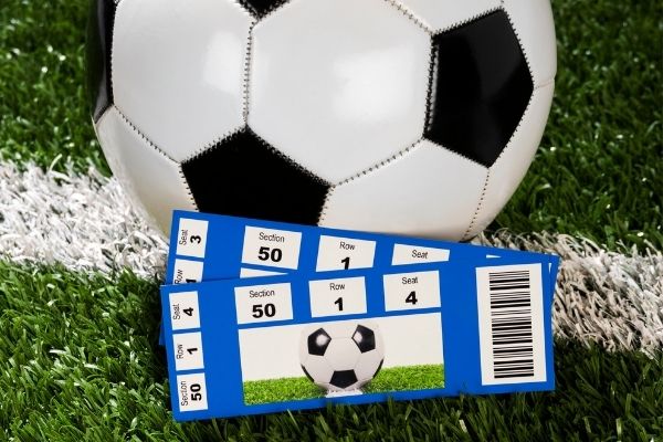 premier league football tickets and a football