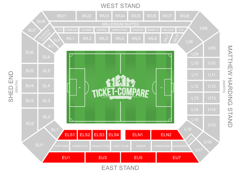 Stamford Bridge Stadium East Stand