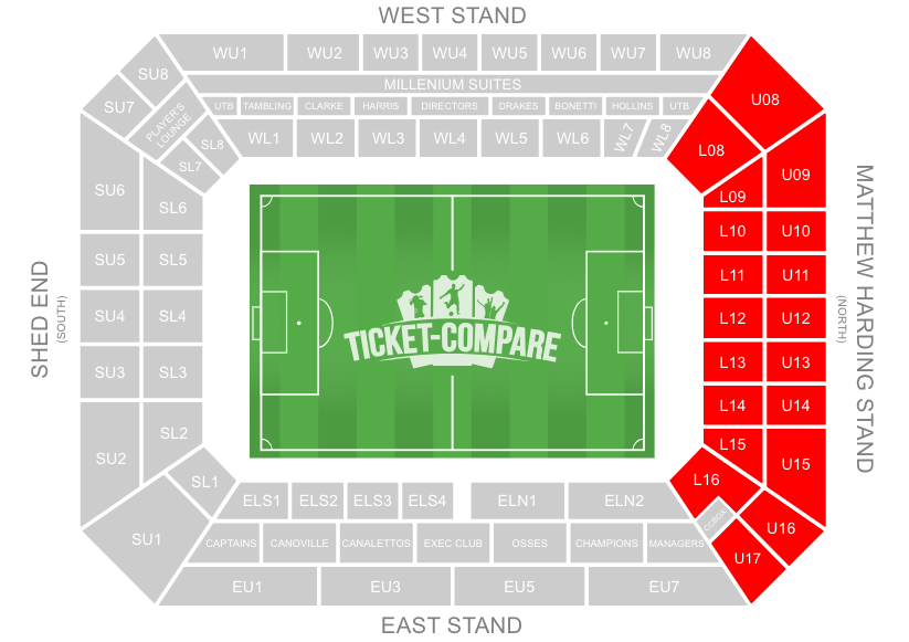 Stamford Bridge Stadium Mattew Harding Stand