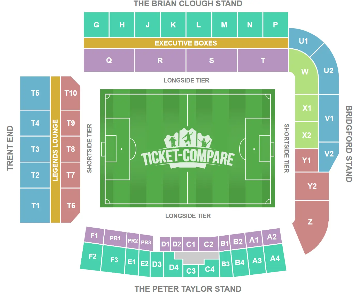 City Ground Sitzplan