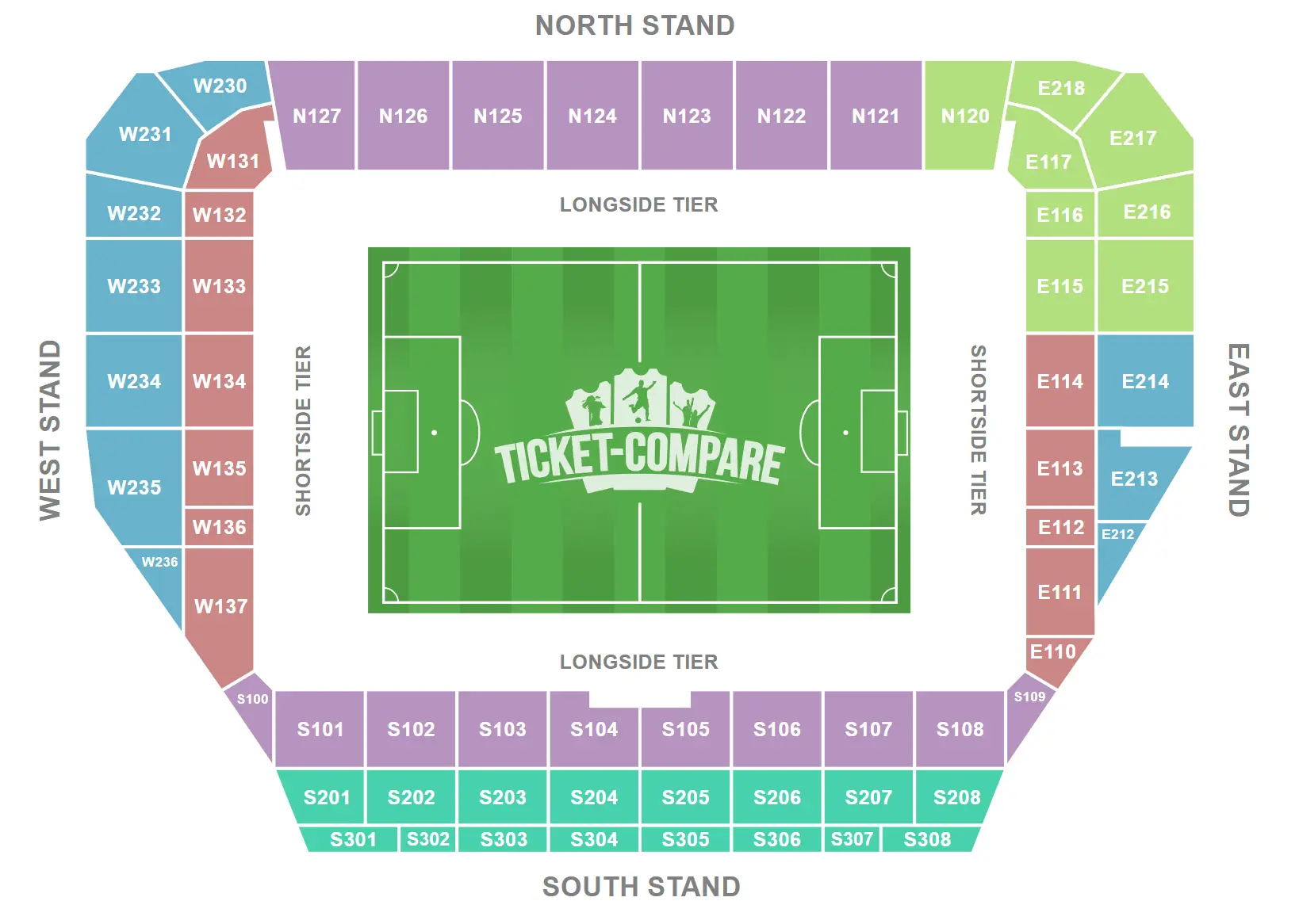 Community Stadium Sitzplan