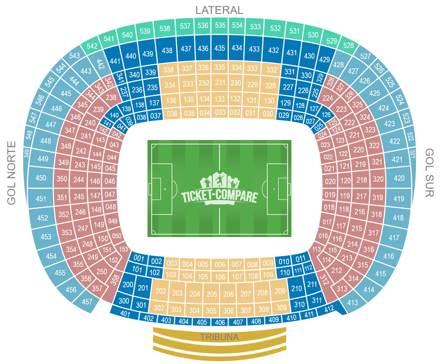 Camp Nou Sitzplan