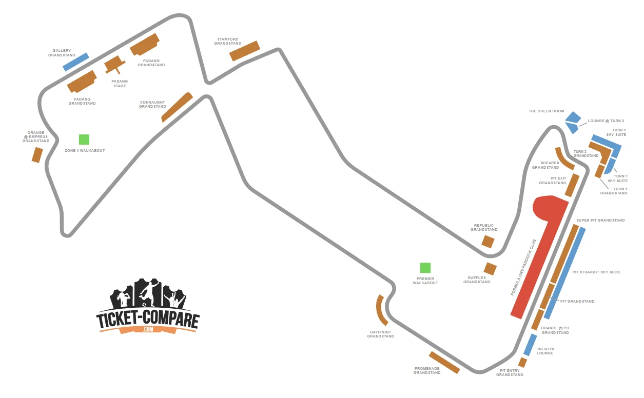 Marina Bay Street Circuit Sitzplan