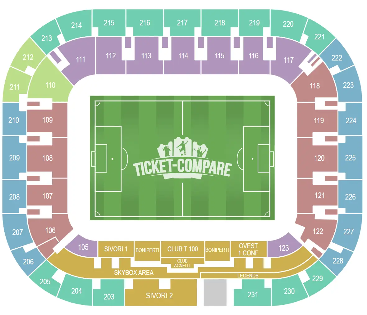 Juventus Stadium Sitzplan
