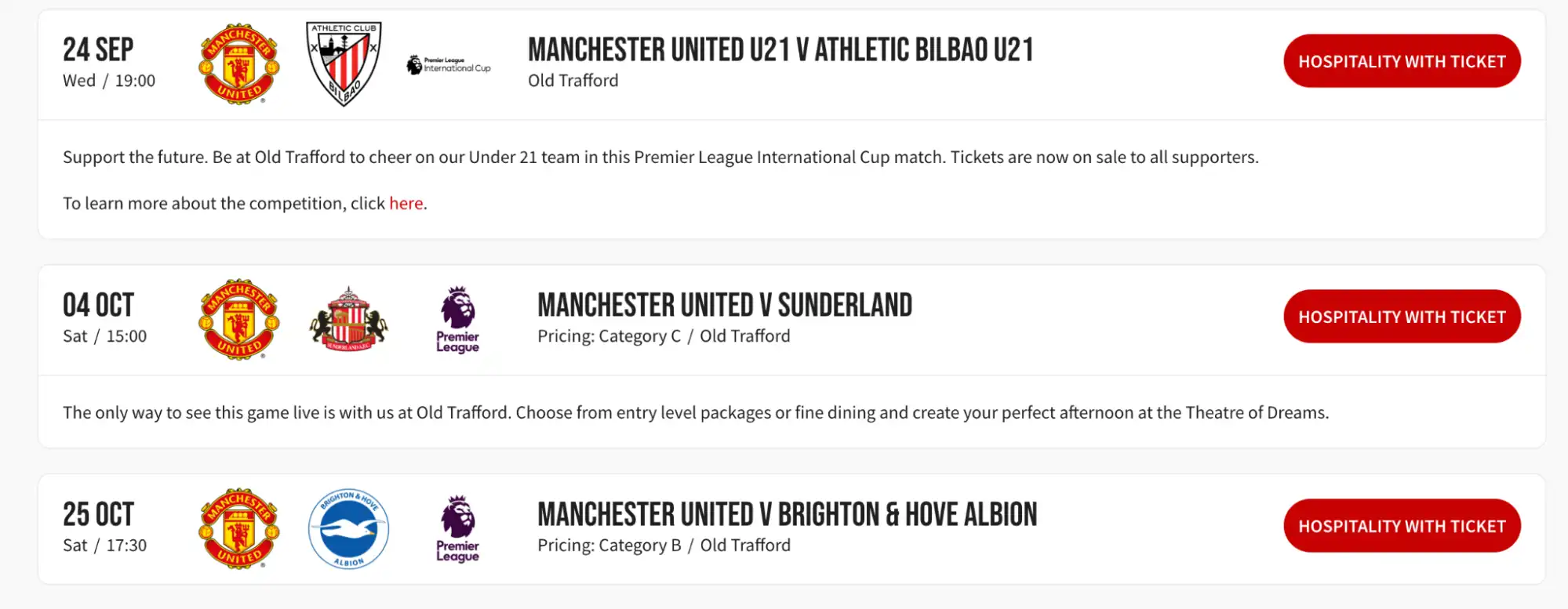 Hospitality Tickets Screenshot