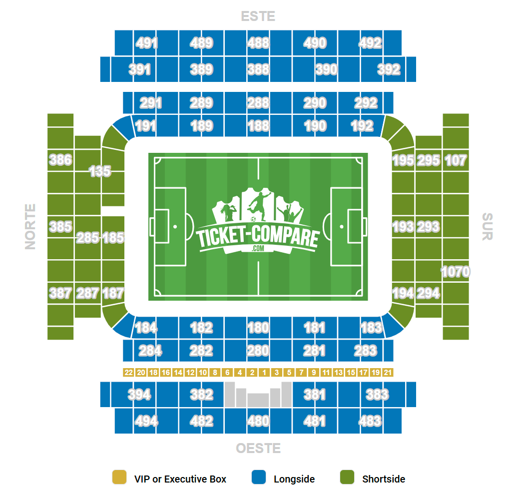 Estadio Carlos Tartiere Sitzplan
