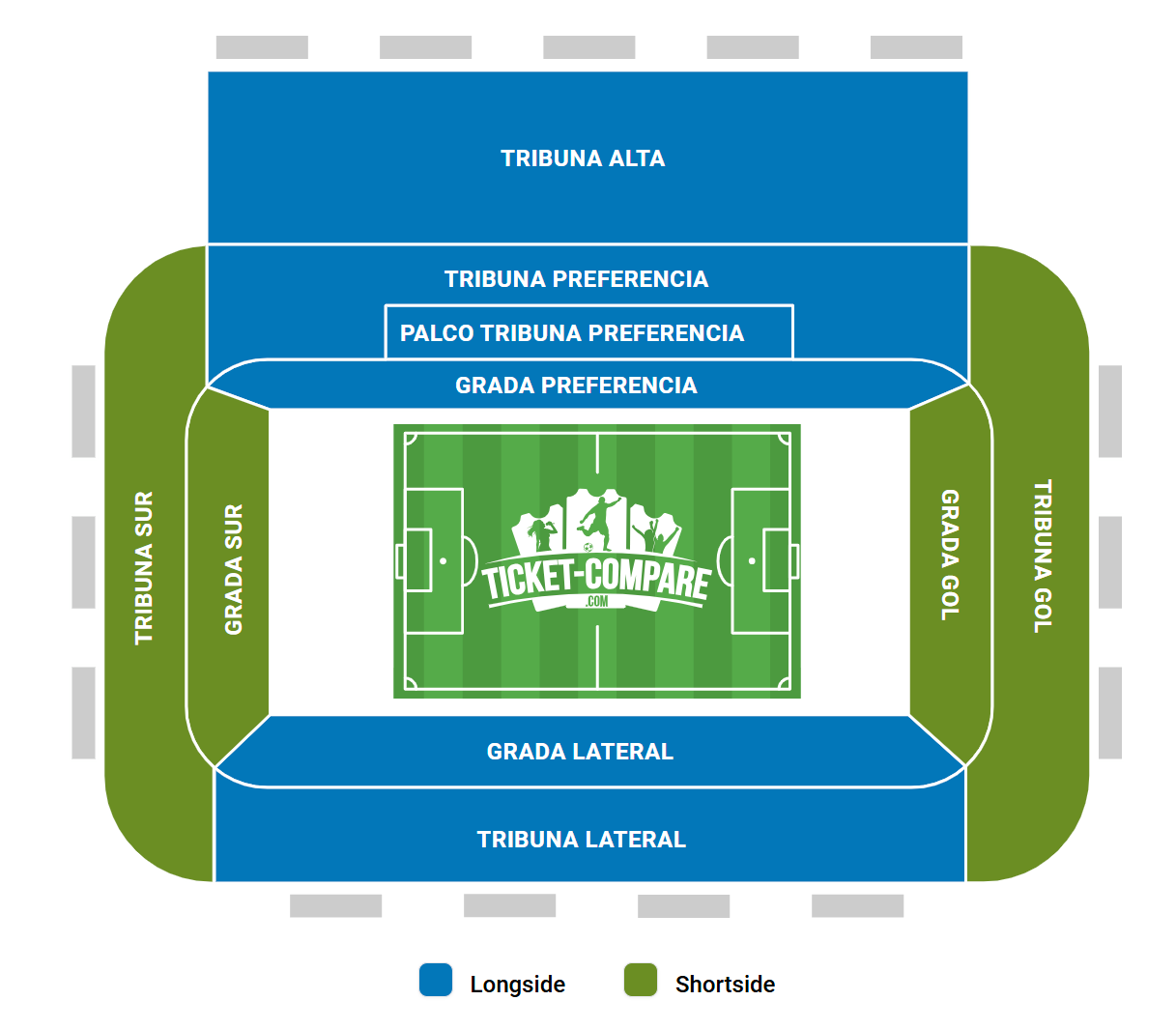 Estadio El Sadar Sitzplan