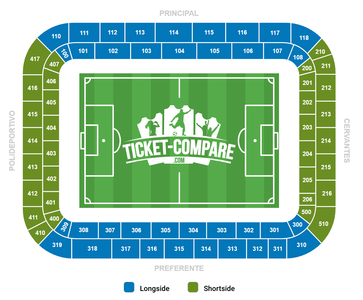 Estadio Mendizorrotza Sitzplan