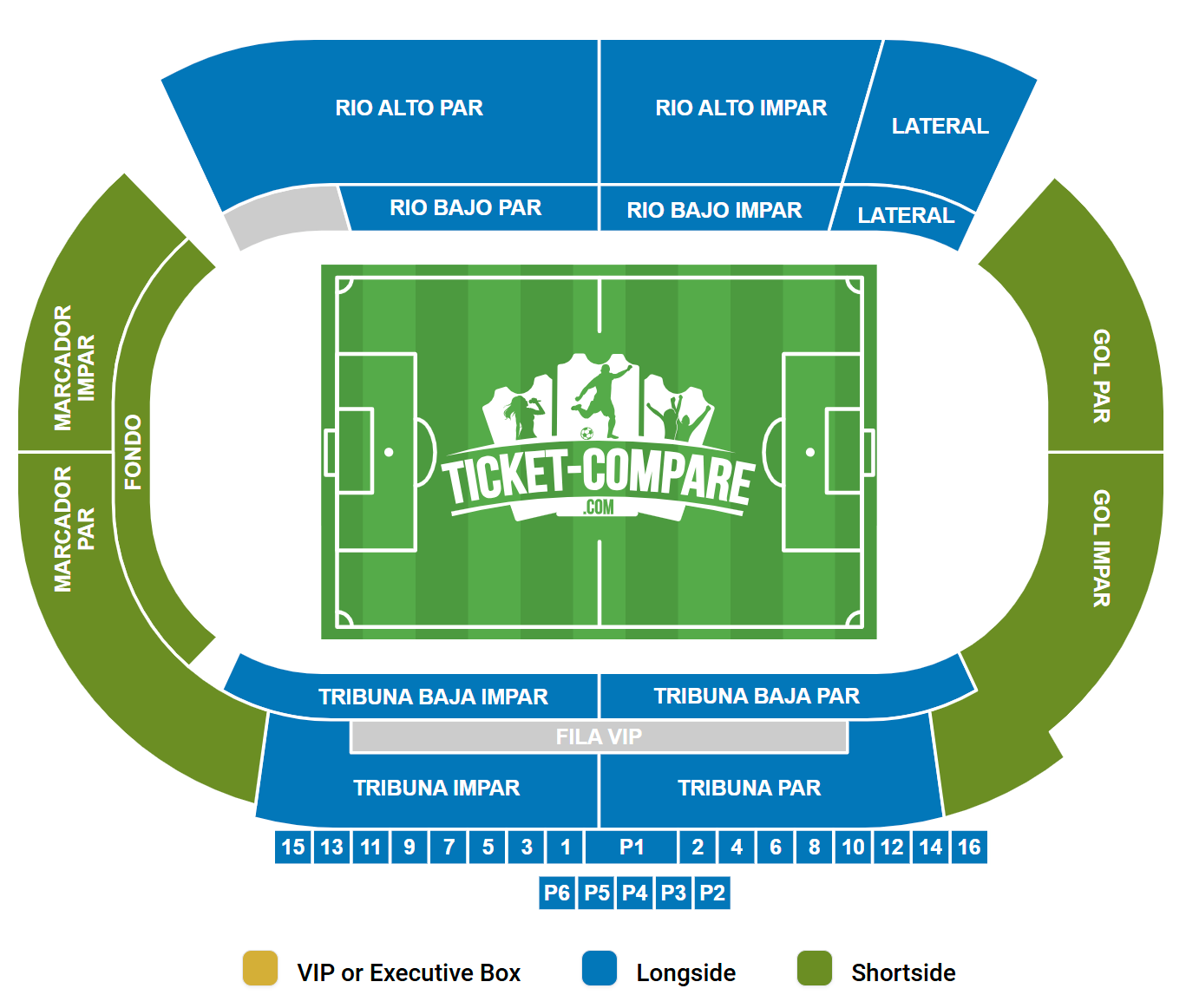 Estadio Municipal de Balaidos Sitzplan