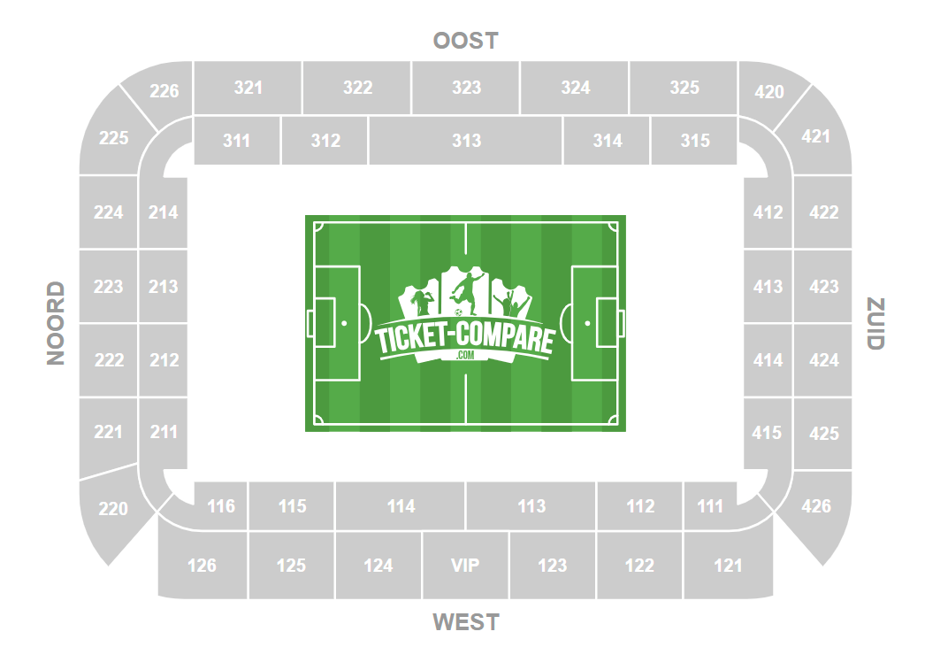 Jan Breydelstadion Sitzplan