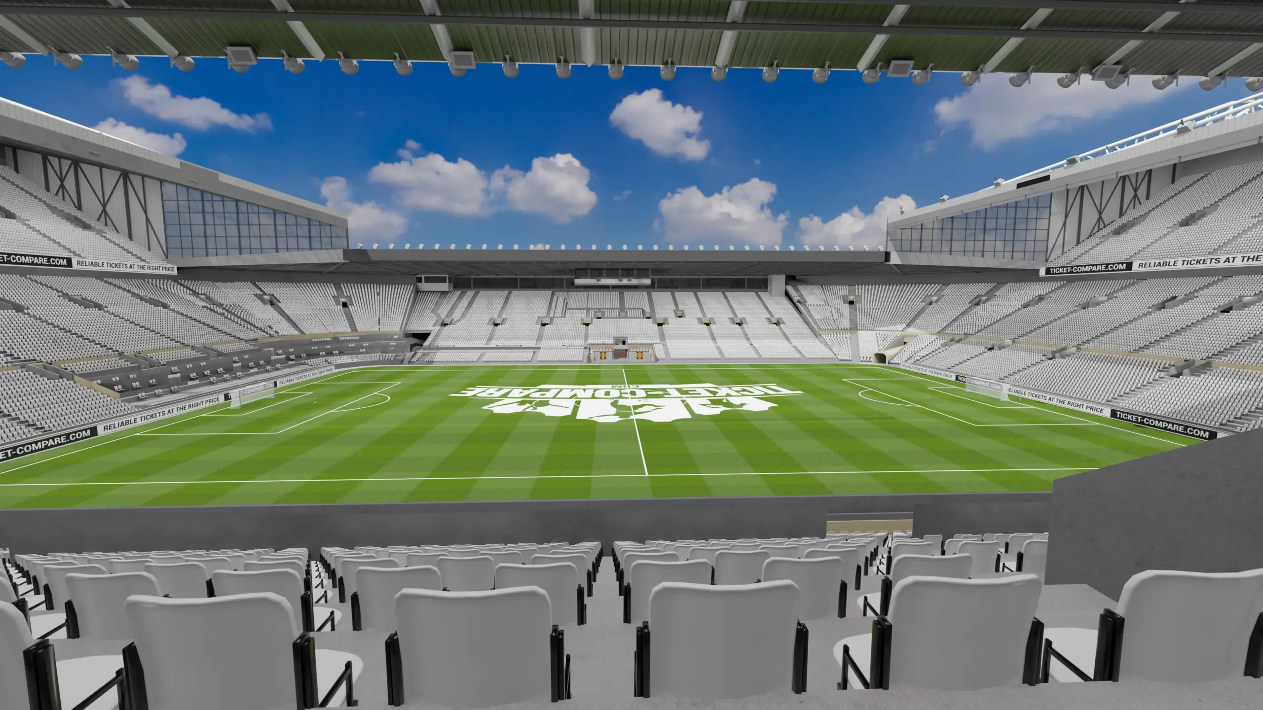 Illustartion of Old Trafford Stadium Heritage Club view