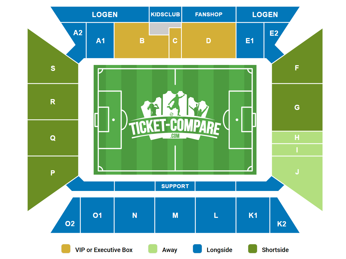 Mewa Arena Sitzplan