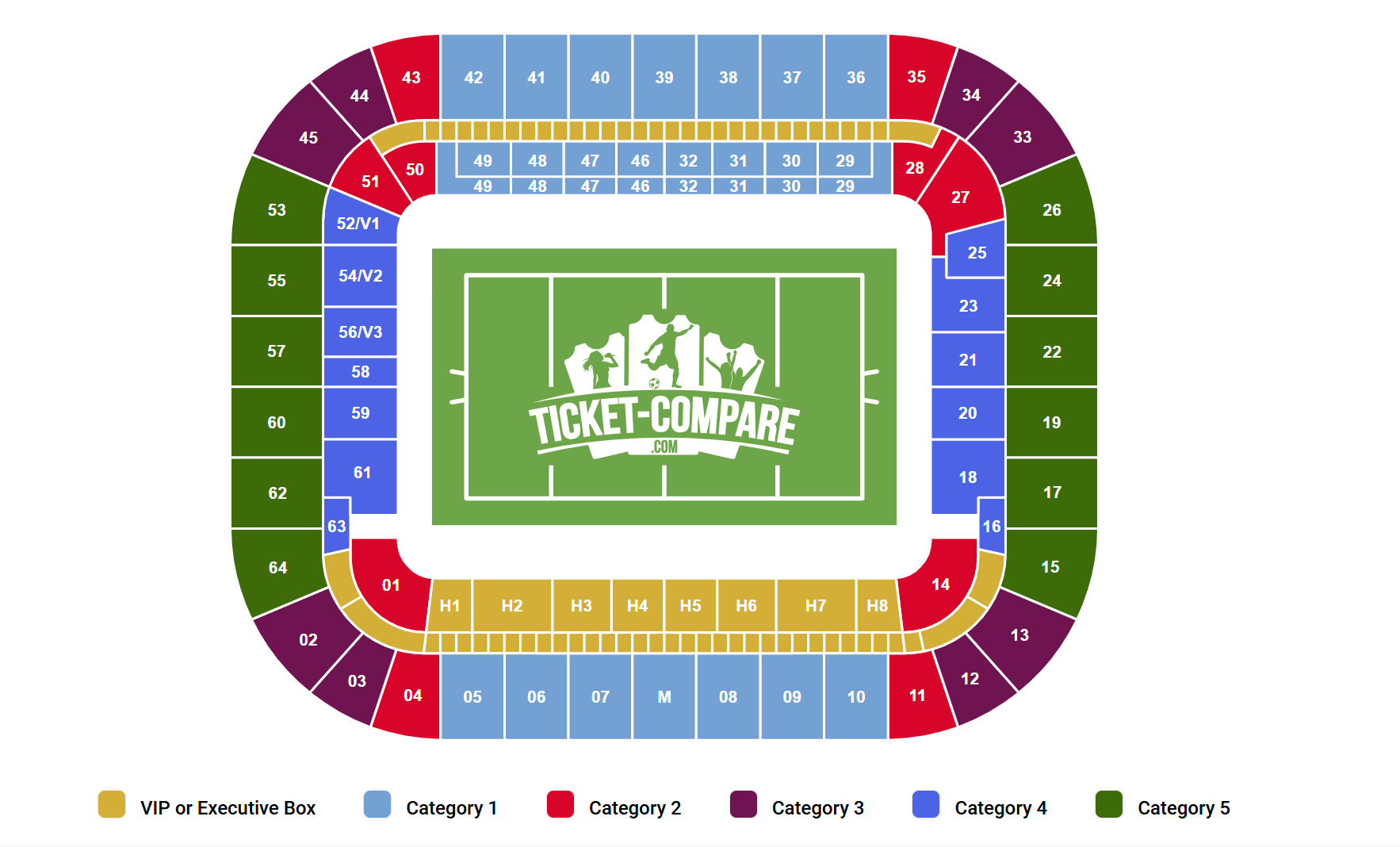 Stade Matmut Atlantique Sitzplan