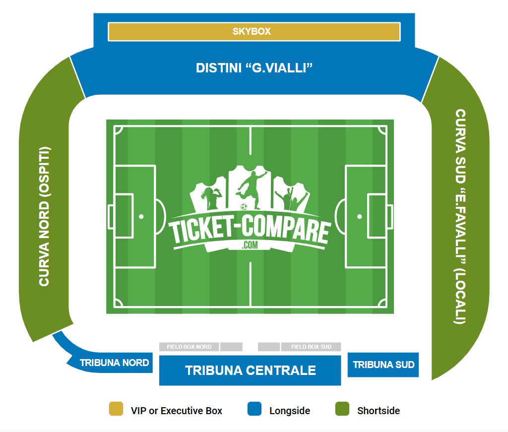 Stadio Giovanni Zini Sitzplan