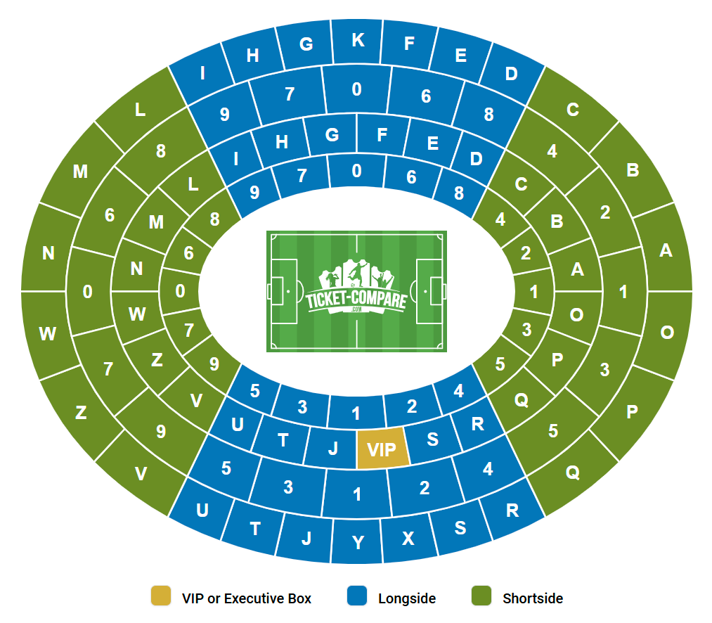 Stadio Marcantonio Bentegodi Sitzplan