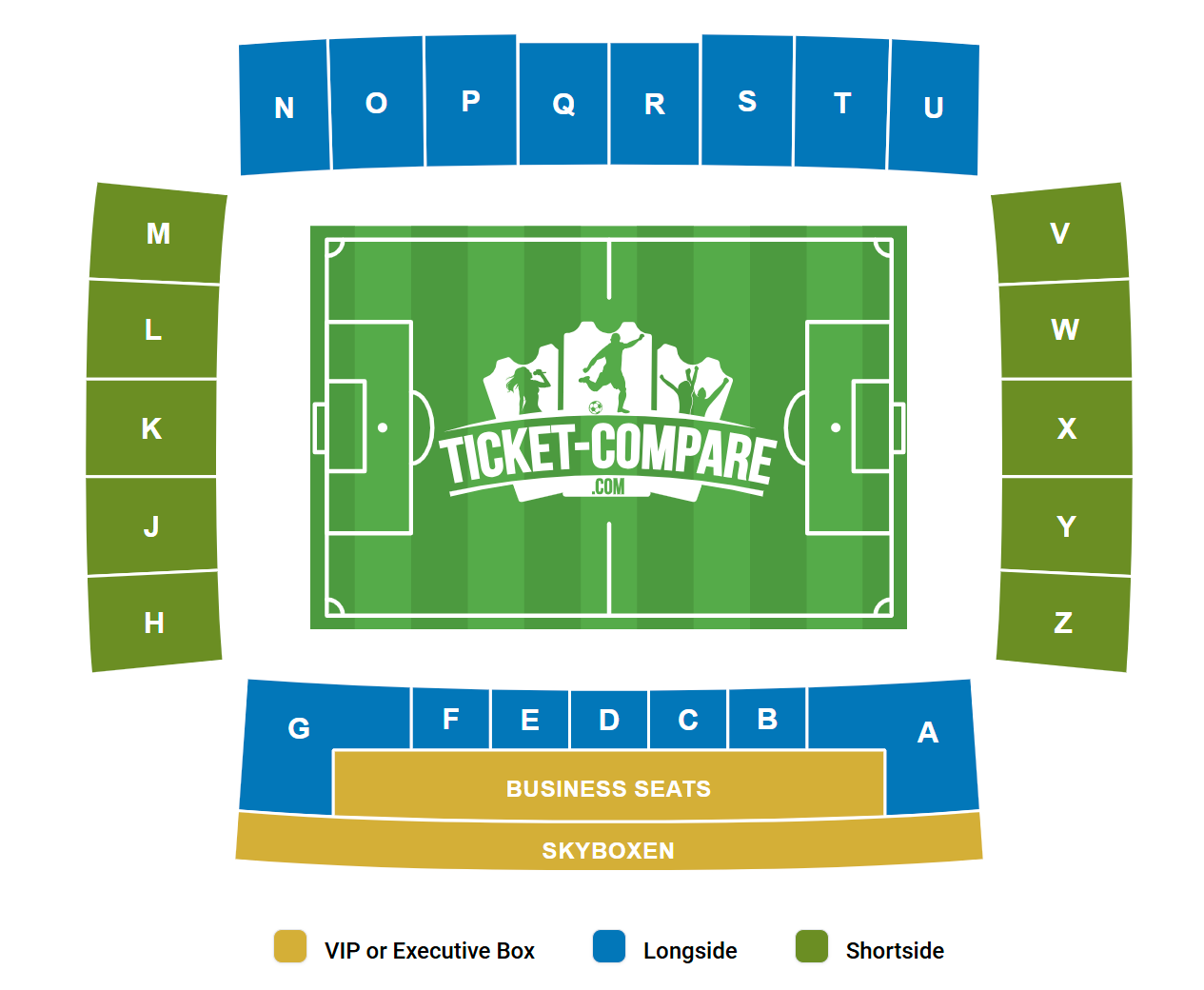 Stadion Galgenwaard Sitzplan