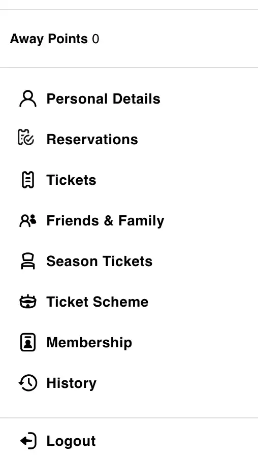 Screenshot Account Einstellungen