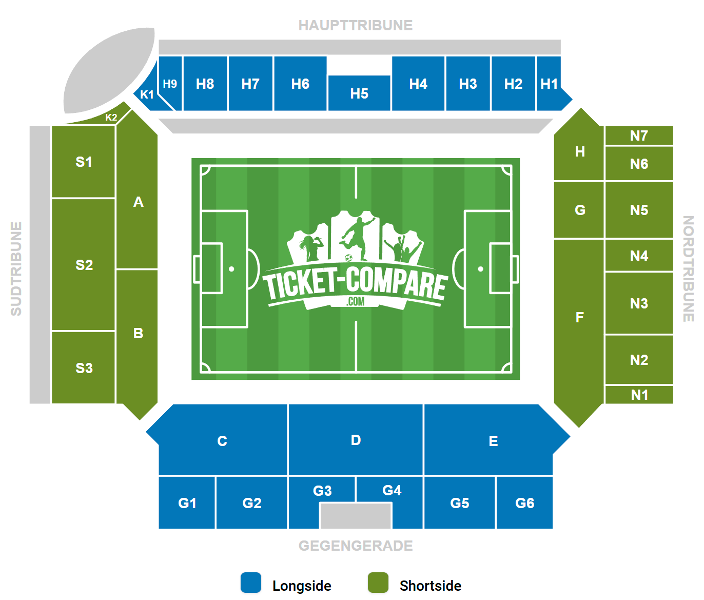 Millerntor Stadion Sitzplan