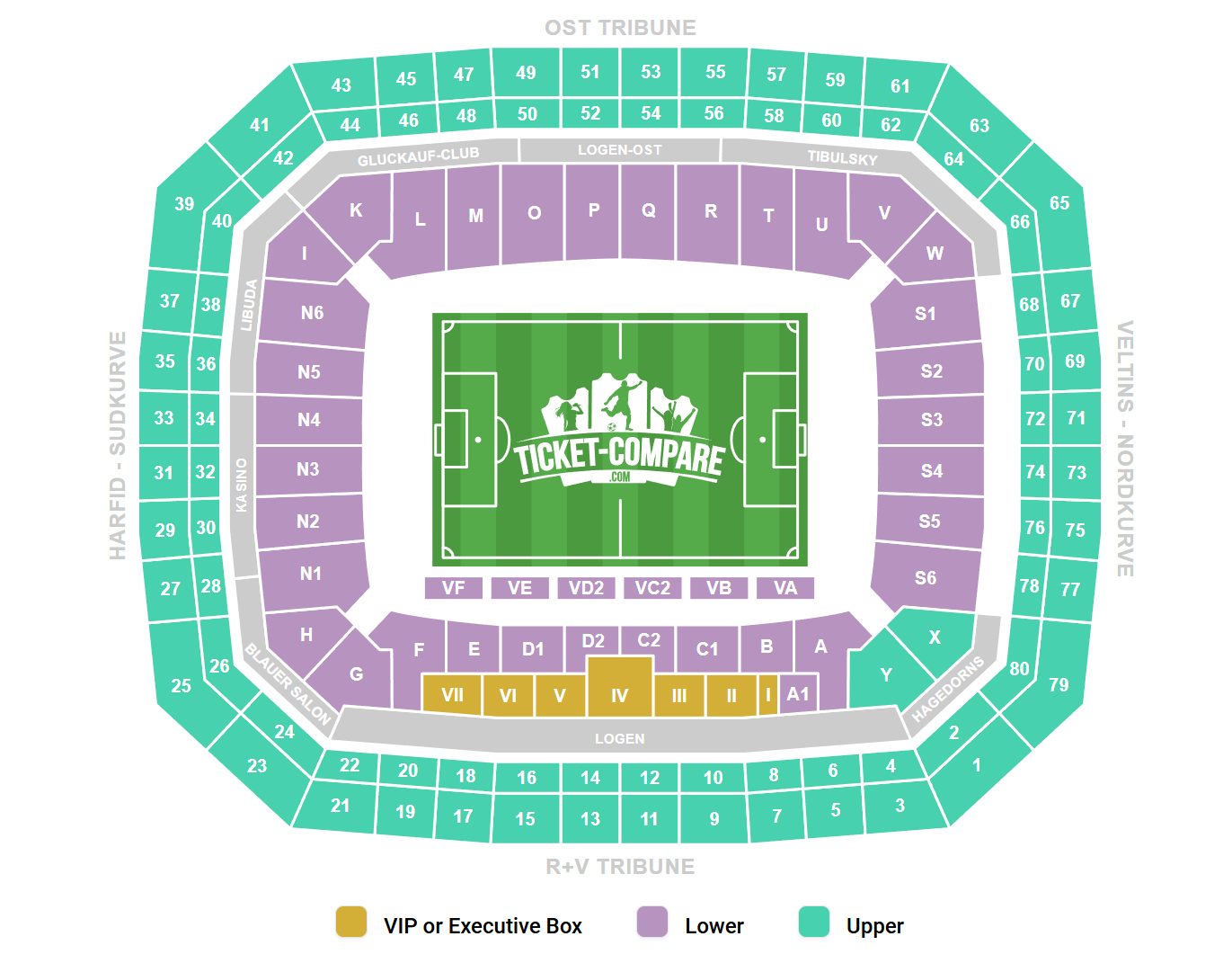 Veltins-Arena Sitzplan