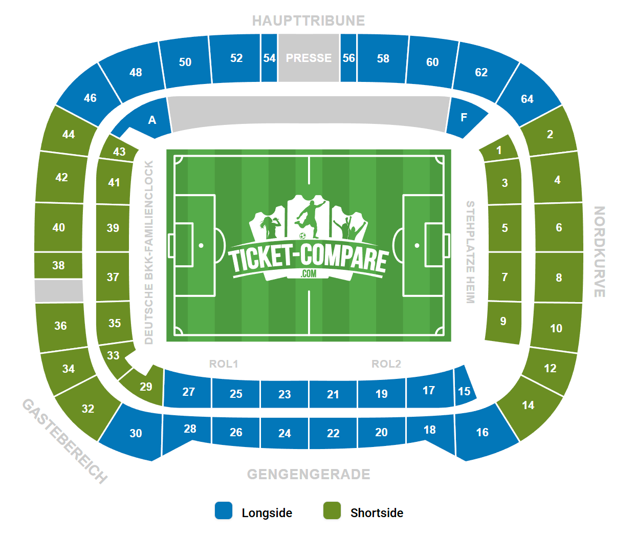 Volkswagen Arena Sitzplan