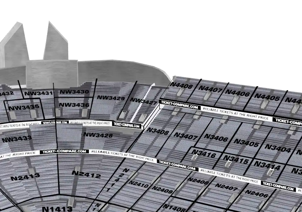 3D-Ansicht Sitzplan Old Trafford