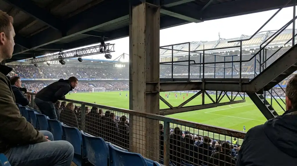 Der schlechteste Platz im Stamford Bridge Stadion background image